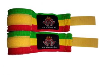 Nylon Boxing Hand Wraps 65% polyester 35% cotton high quality three color with 1” Velcro closer.